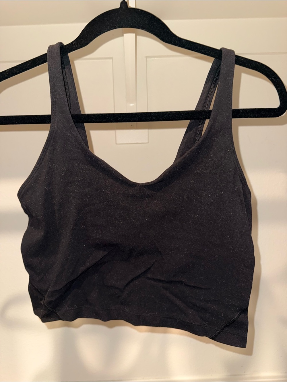 lululemon athletica Black Crop Tank Top